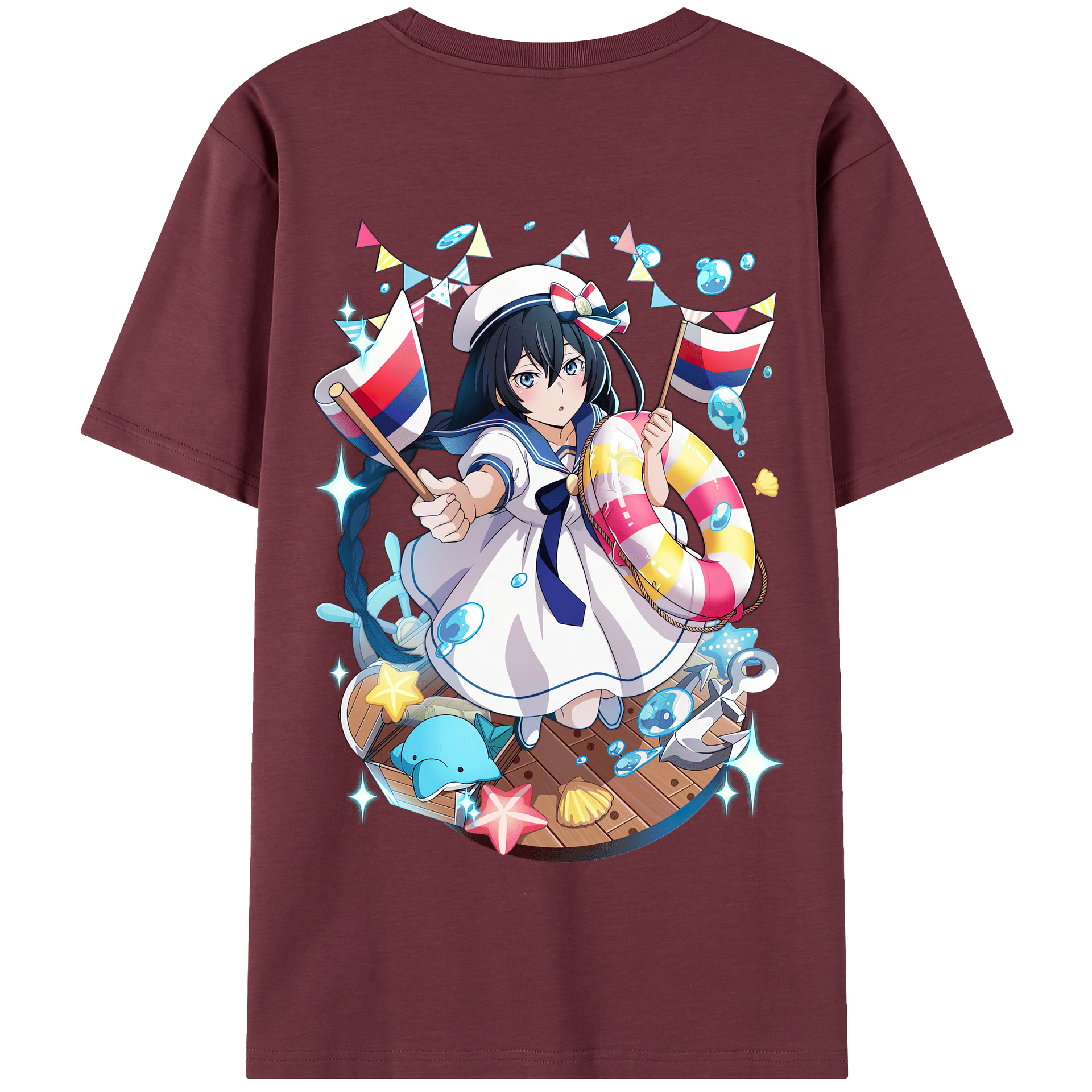 （画像用） 文豪ストレイドッグス Bungo Stray Dogs 綿100％半袖Tシャツ（背面プリント）